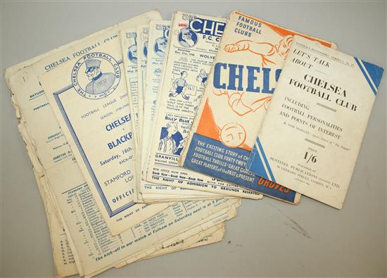 1944-1948 Chelsea Football Club programmes,